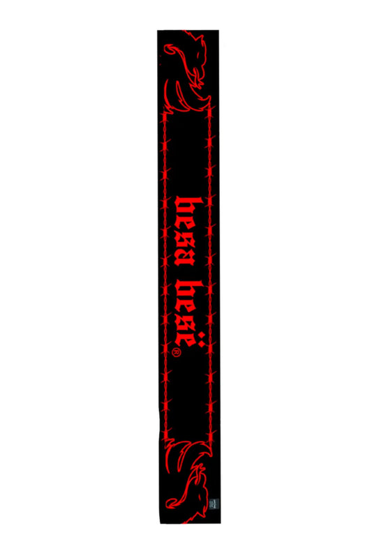 BESA BESË Supporter Scarf – Red/Black - Besa Besë
