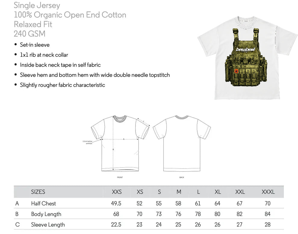 OVERSIZED UCK TACTICAL VEST - Besa Besë