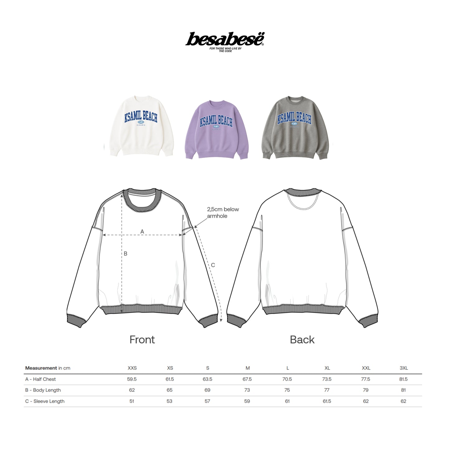 OVERSIZED KSAMIL BEACH CREWNECK