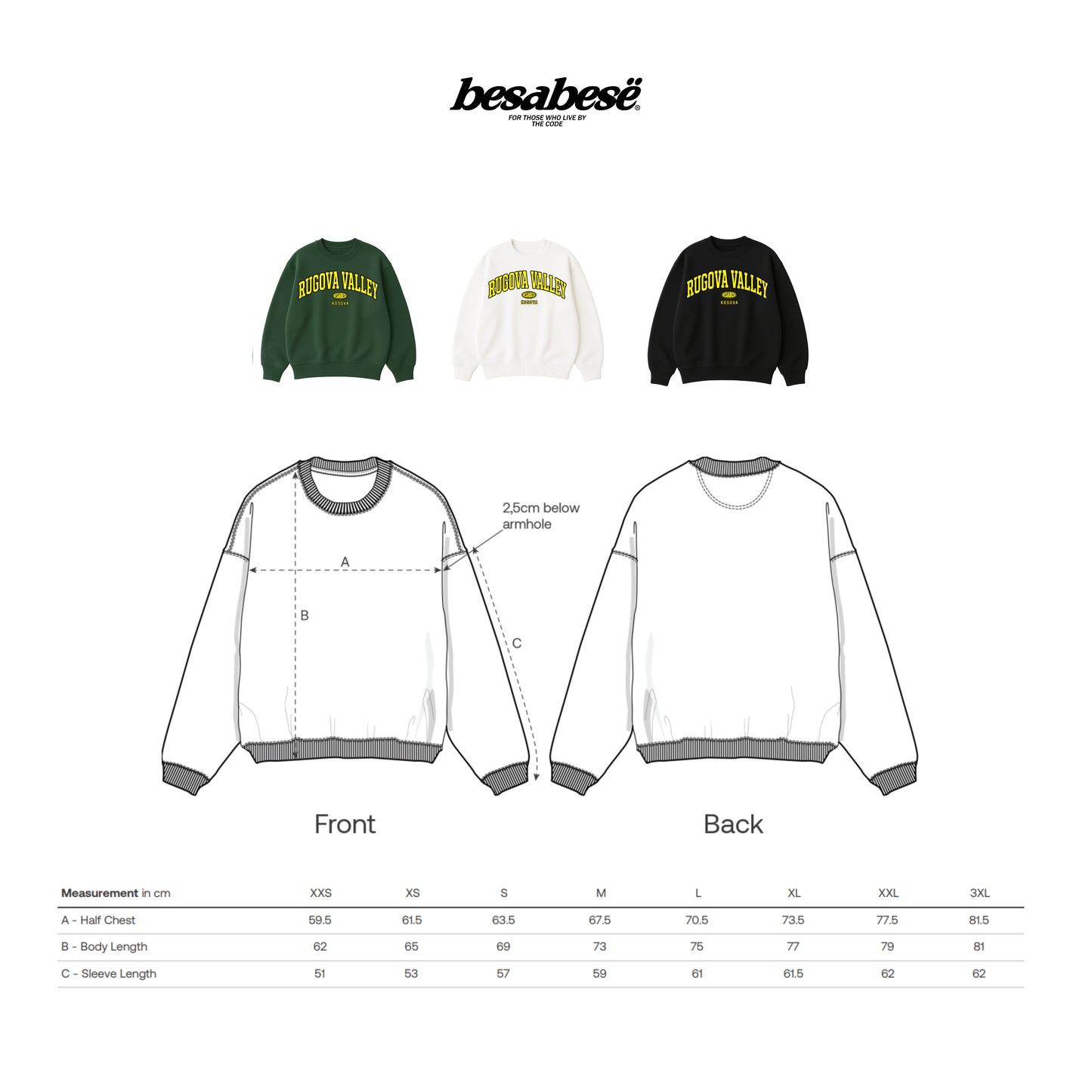 OVERSIZED RUGOVA VALLEY CREWNECK