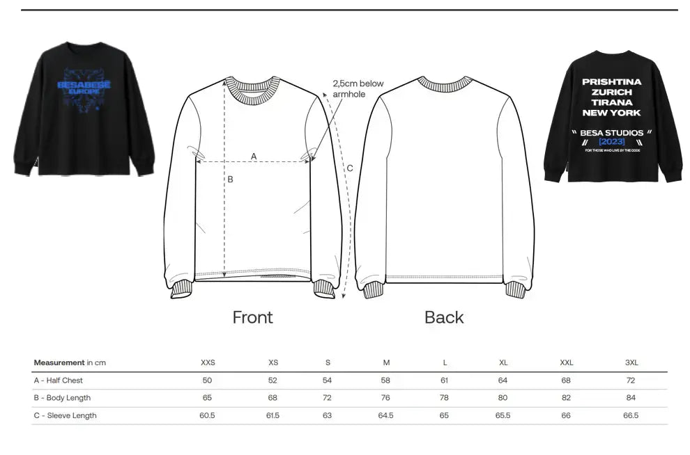 Oversized BESA Studios Long Sleeve - Besa Besë