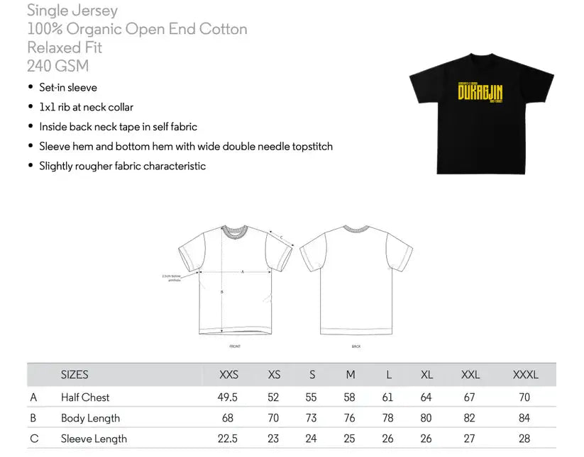 Oversized Dukagjin and Forget Tee