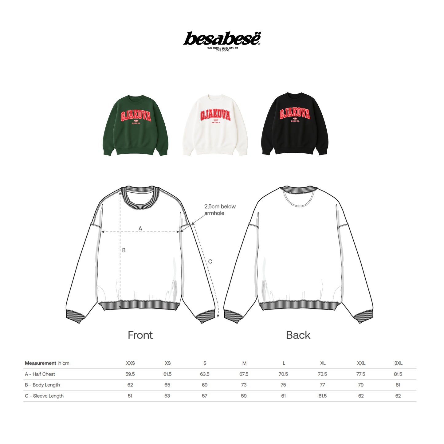 OVERSIZED GJAKOVA CREWNECK