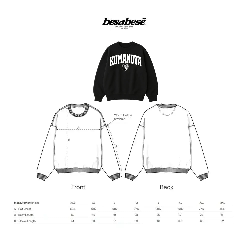 Oversized KUMANOVA Crewneck - Besa Besë