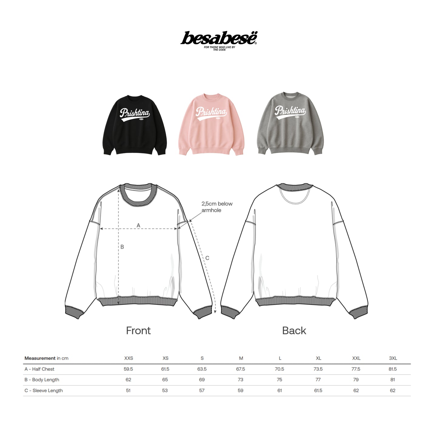 SIZING_SWEATSHIRT PRISHTINA