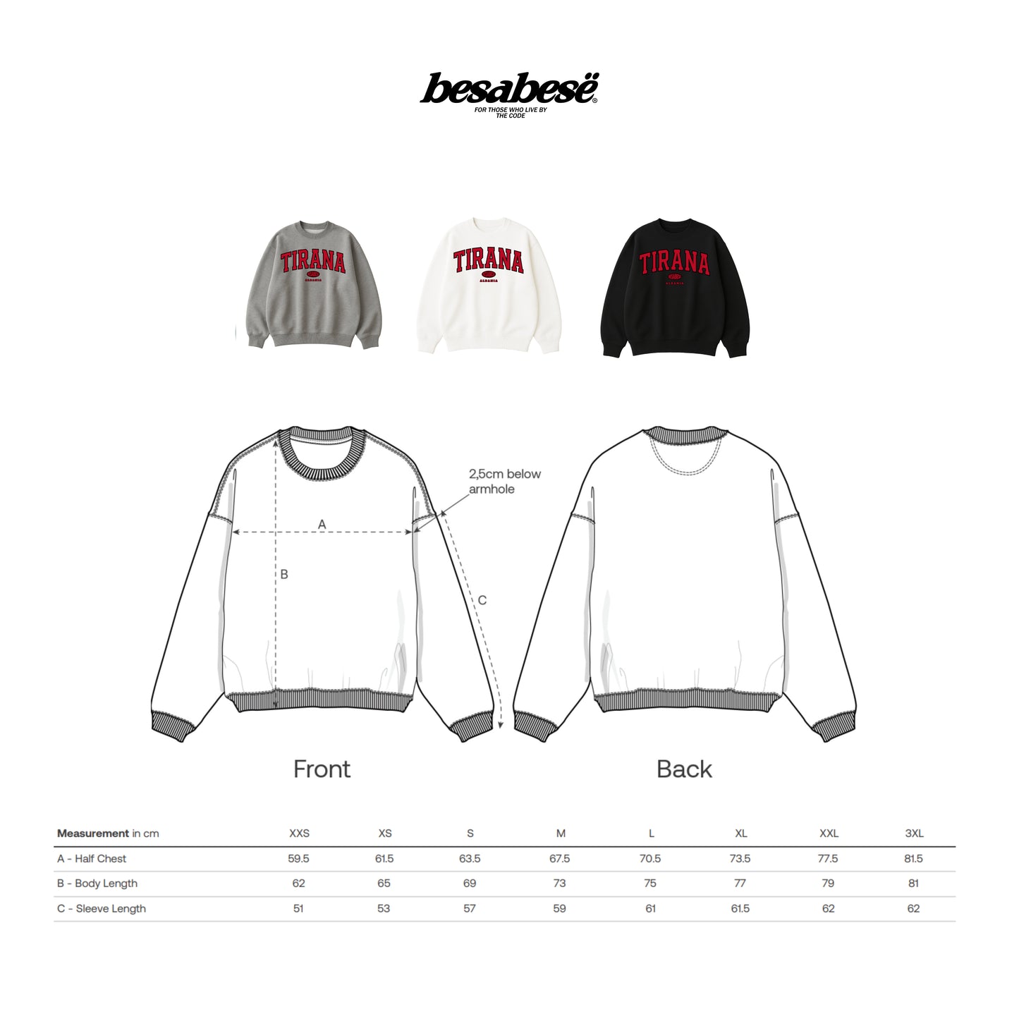 OVERSIZED TIRANA CREWNECK
