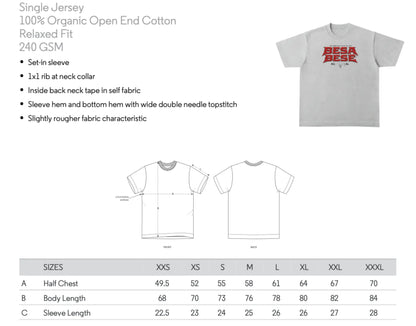SIZING CHART BESA BESË
