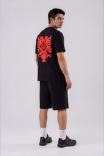 Shqiponja Oversized Blood Red Tee - Besa Besë