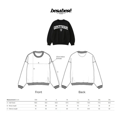 Oversized GOSTIVARI Crewneck - Besa Besë