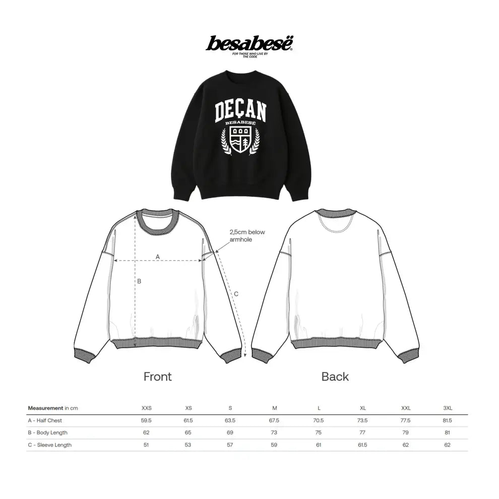 Oversized Deçan Sweatshirt
