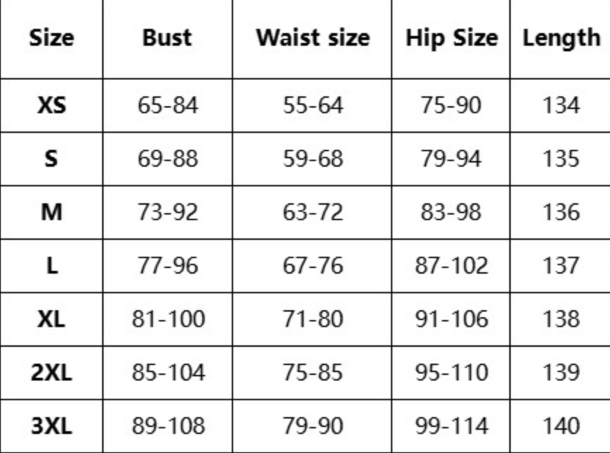 SIZE GUIDE - Bodycon "Shqiponja" Dress