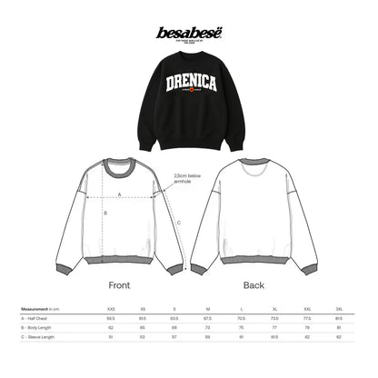 Oversized DRENICA Crewneck - Besa Besë