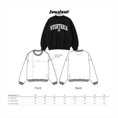 Oversized VUSHTRRIA Crewneck